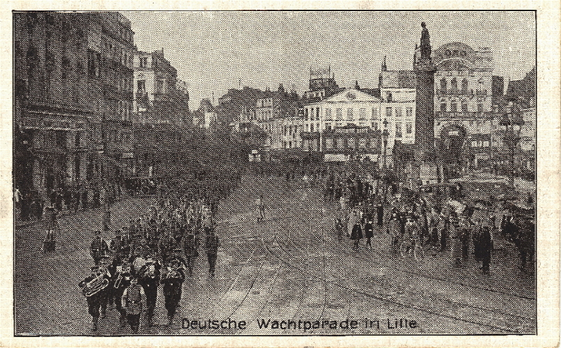 Deutscher Wachaufzug in Lille